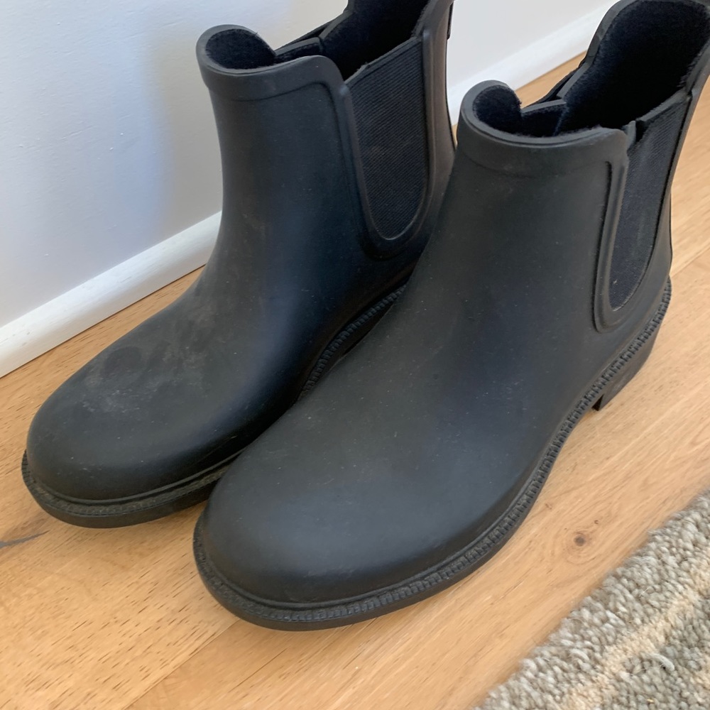 Madewell Chelsea rain boot black 5